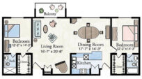 Super Deluxe Apartment Floor Plan