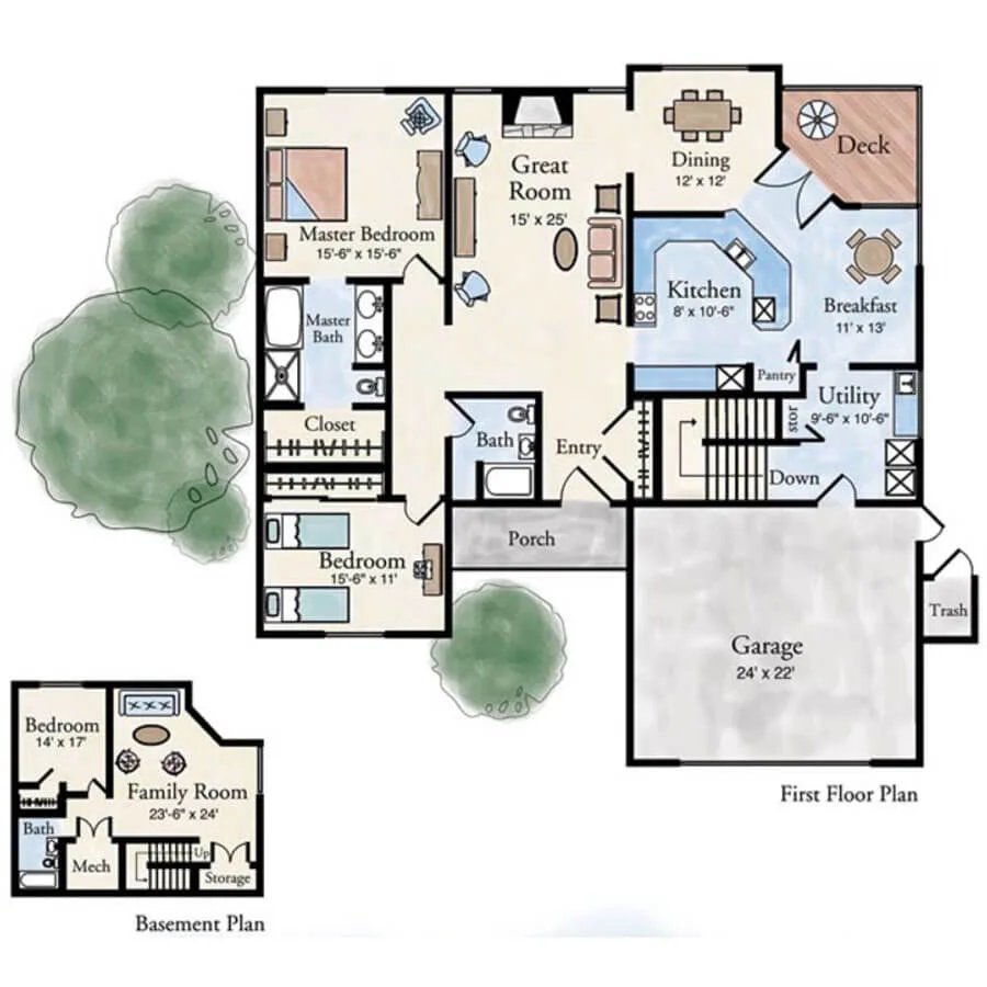 Senior Villa 3 Bedroom Floor Plan