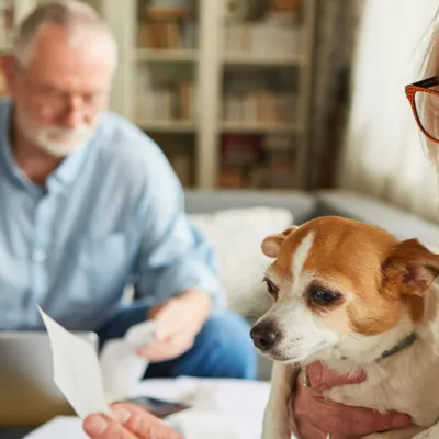 senior children researching assisted living