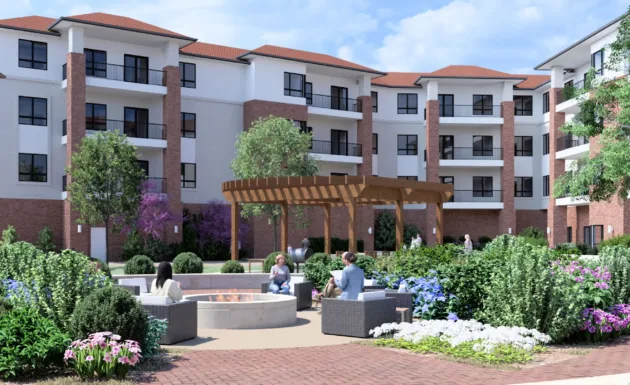 Court yard looking south