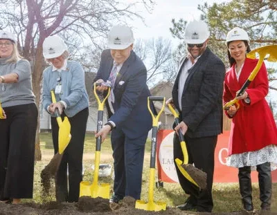 Ground breaking of new living spaces