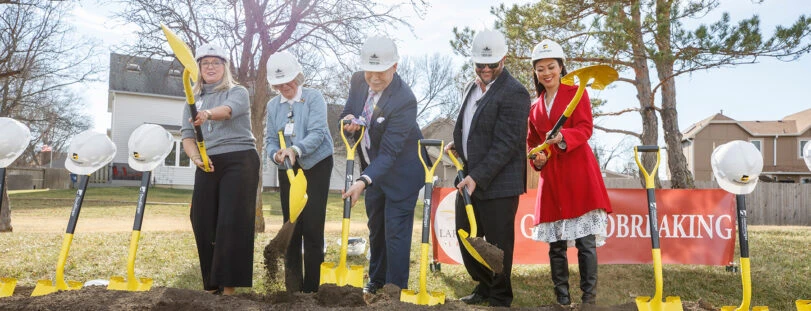 Ground breaking of new living spaces