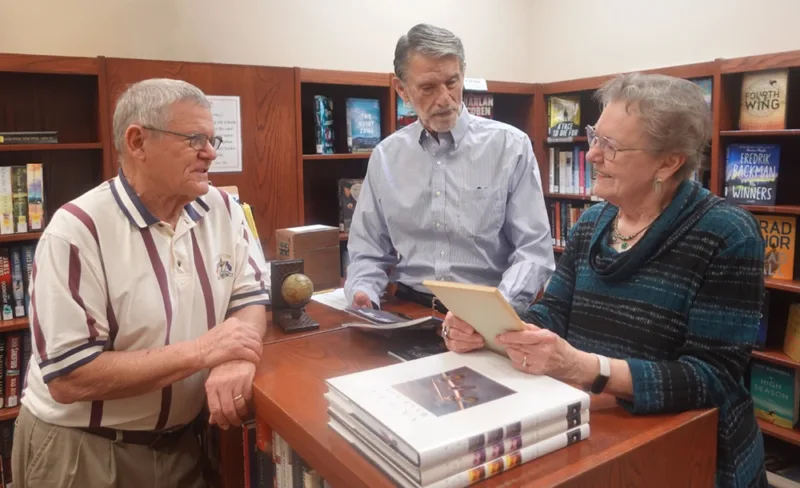 Residents in the library