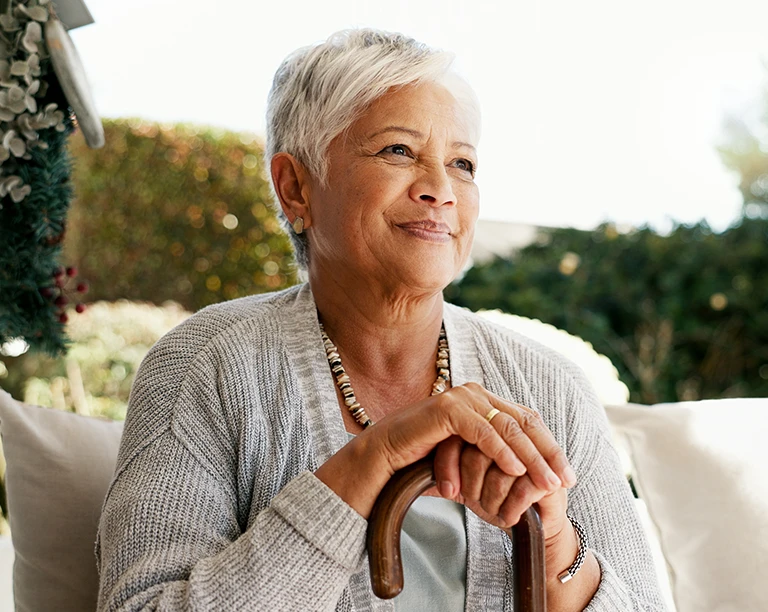 Woman looking into distance