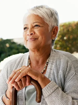 Woman looking into distance