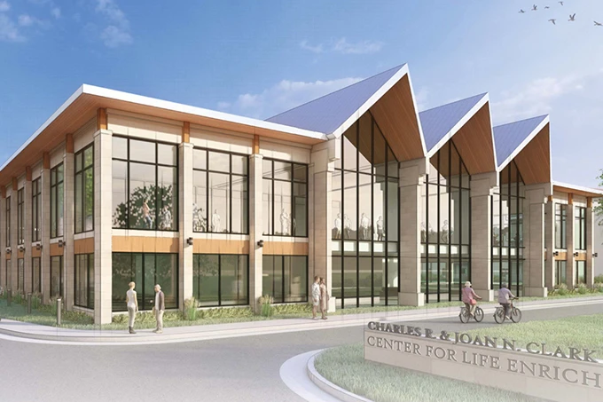 Rendering of Clark Center for Life Enrichment