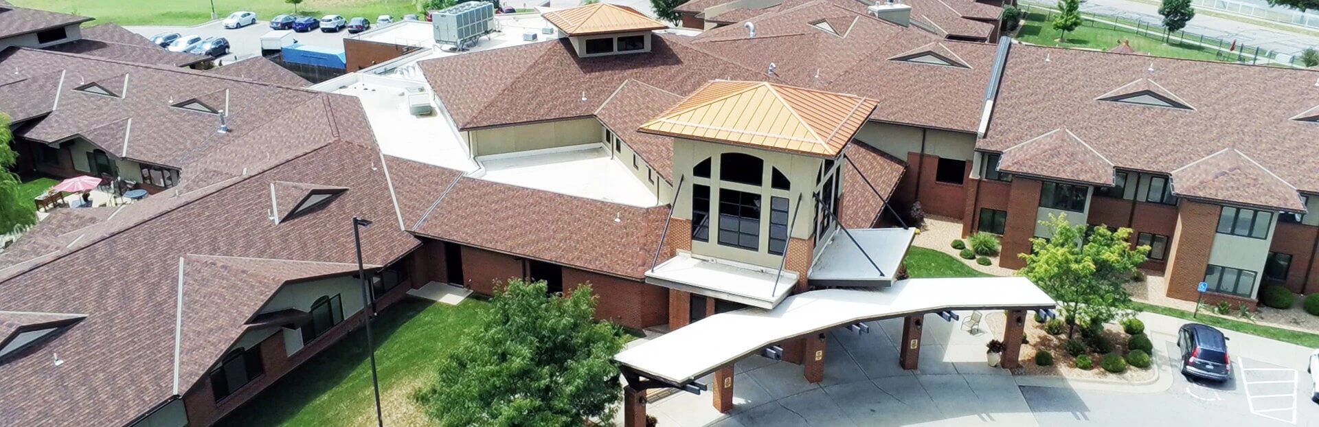 Overhead view of foundation