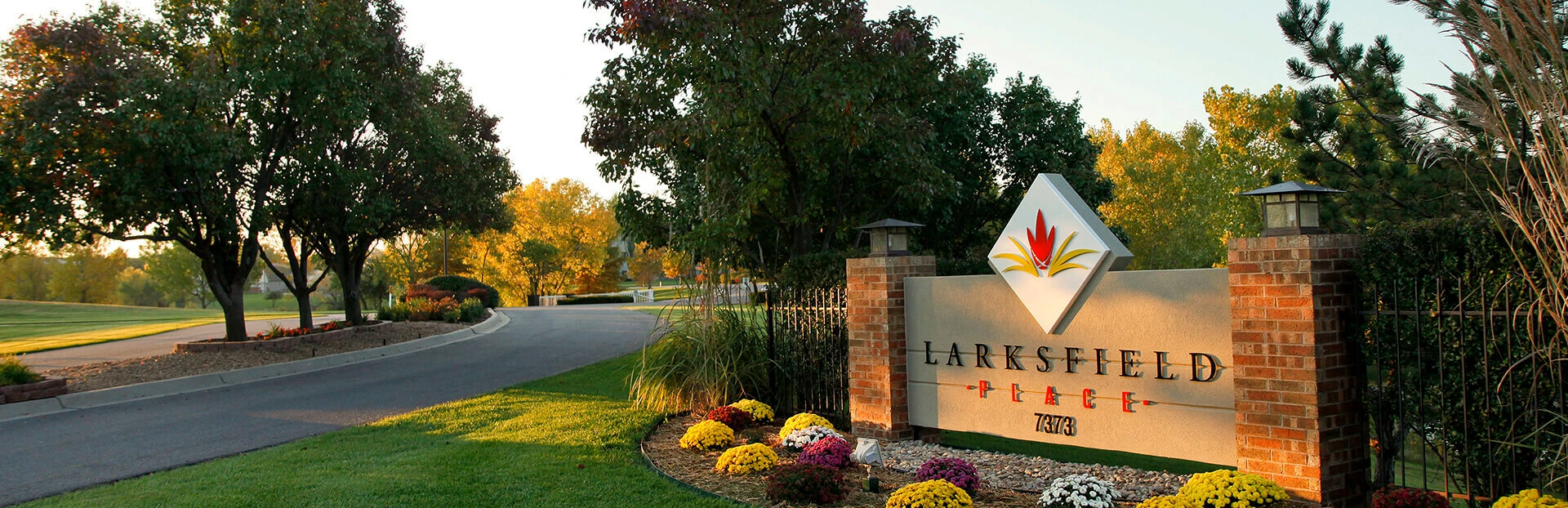 Larksfield entrance sign